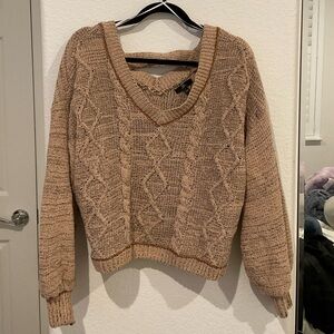 Cropped Knitted Sweater